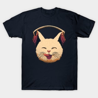 Smiling Musical Cat by Tobe Fonseca T-Shirt